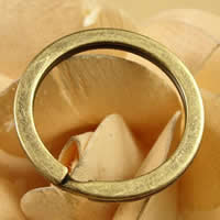 Ijzer Split Ring, Donut, antiek brons plated, nikkel, lood en cadmium vrij, 28x2mm, Binnendiameter:Ca 22mm, 200pC's/Bag, Verkocht door Bag