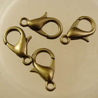 Zinc Alloy Lobster Clasp antique bronze color plated nickel lead & cadmium free Approx 1.5-2.5mm Sold By Bag