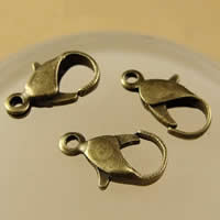 Iron Lobster Claw Clasp antique bronze color plated nickel lead & cadmium free Approx 1.5-2.5mm Sold By Bag
