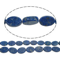Lapis Lazuli Beads, Natuurlijke Lapis Lazuli, Plat Ovaal, meer maten voor de keuze, Gat:Ca 1mm, Verkocht door Lot