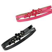 PU Leather Belt zinc alloy clasp gold color plated enamel nickel lead & cadmium free 10mm Length Approx 40 Inch Sold By Lot