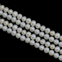 Brambor pěstované sladkovodní perle, Sladkovodní Pearl, přírodní, více barev na výběr, třída AAA, 5-5.5mm, Otvor:Cca 0.8mm, Prodáno za Cca 15 inch Strand