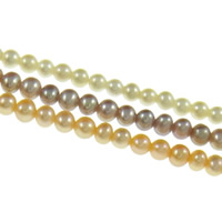 Perlas Redondas Freshwater, Perlas cultivadas de agua dulce, Esférico, natural, más colores para la opción, Grado AAA, 2-2.5mm, agujero:aproximado 0.8mm, Vendido para aproximado 15 Inch Sarta