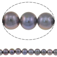 Cultured Potato Freshwater Pearl Beads violet deep Grade AAA 8-9mm Approx 0.8mm Sold Per Approx 15 Inch Strand