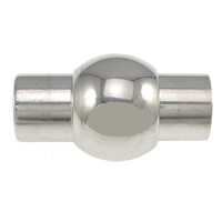 Brass Magnetic Clasp platinum color plated nickel lead & cadmium free Approx 5mm Sold By Lot