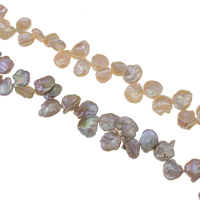 Keshi Cultured Freshwater Pearl Beads natural top drilled Grade AAA 13-15mm Approx 0.8mm Sold Per Approx 15.3 Inch Strand