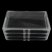 Plastic Beads Container Rectangle transparent Sold By PC