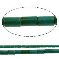 Türkiz gyöngyök, Szintetikus türkiz, Oszlop, több méretben a választás, zöld, Által értékesített Lot