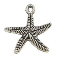 Brass Jewelry Pendants Starfish platinum color plated blacken nickel lead & cadmium free Approx 2mm Sold By Lot