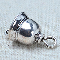 Zinc Alloy Pendants Bell antique silver color plated nickel lead & cadmium free Approx 3mm Sold By Lot