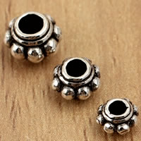 Bali Sterling Silver Beads, Tailandia, Flor, tamanho diferente para a escolha, vendido por Bag