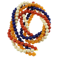 Resin Jewelry Beads Round 8mm Approx 1mm Length Approx 15 Inch Approx 50/Strand Sold By Lot