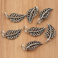 Thailand Sterling Silver Pendants Leaf Approx 4mm Sold By Bag