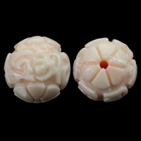 Giant Clam Beads Fluted Giant Round Carved pink 12mm Approx 2mm Sold By Lot