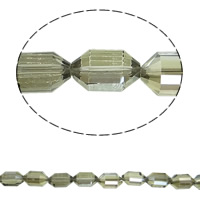 Jäljitelmä CRYSTALLIZED™ kristalli helmiä, Double Cone, värikäs päällystetty, erikokoisia valinnalle & kasvot & jäljitelmä CRYSTALLIZED™n, Jonquil Satin, Reikä:N. 1.5mm, Myyty Per N. 15.5 tuuma Strand