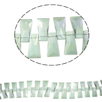 Imitation de perles en cristal CRYSTALLIZED™ , clé de voûte, Placage coloré, normes différentes pour le choix & facettes & imitation de cristal CRYSTALLIZED™, chrysolite AB, Trou:Environ 1mm, Vendu par Environ 15.5 pouce brin