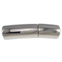 Stainless Steel Magnetic Clasp Curved Tube original color Approx 6mm Sold By Lot