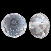 Rondelle-Krystal-Perler, Krystal, farverig forgyldt, forskellig størrelse for valg & facetteret, Krystal, Hole:Ca. 1mm, 100pc'er/Bag, Solgt af Bag