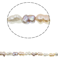 Keishi ferskvandskulturperle Beads, Ferskvandsperle, naturlig, blandede farver, 12-15mm, Hole:Ca. 0.8mm, Solgt Per Ca. 15.7 inch Strand