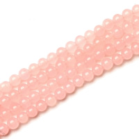 Розовый Calcedony Бусины, Круглая, разный размер для выбора, отверстие:Приблизительно 2mm, длина Приблизительно 15 дюймовый, продается Лот