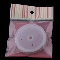 Crystal Thread Elastic Thread, with plastic spool & OPP Bag, 0.6mm, 100x170mm, Approx 7m/PC, Sold By PC