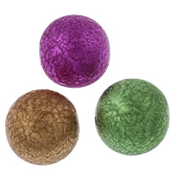 Stardust akril perle, Krug, obojen, miješana boja, 20mm, Rupa:Približno 2mm, 100računala/Torba, Prodano By Torba