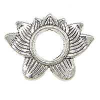 Zinc Alloy Flower Beads antique silver color plated nickel lead & cadmium free Approx 1mm 6mm Sold By Lot