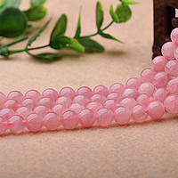 Naturlige rosenkvarts perler, Rose Quartz, Runde, forskellig størrelse for valg, Grade AAAAA, Solgt af Lot