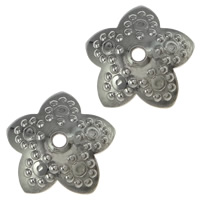 Stainless Steel Bead Cap Flower original color Approx 1mm Sold By Lot