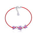 CRYSTALLIZED™ with Zinc Alloy with 4cm extender chain Butterfly Violet 1cm Sold Per Approx 8.5 Inch Strand