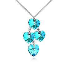 CRYSTALLIZED™ Prvek Krystal náhrdelník, s Zinek, s 5cm extender řetězce, platina á, 40cm, Prodáno za Cca 15.75 inch Strand