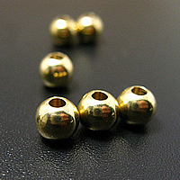 Brass Nakit perle, Mesing, Krug, različite veličine za izbor, izvorna boja, Prodano By PC