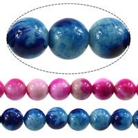 Jade Rainbow Perla, Krug, više boja za izbor, 12mm, Rupa:Približno 1mm, Dužina Približno 16 inčni, 10pramenovi/Lot, Približno 36računala/Strand, Prodano By Lot