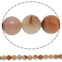 Natural Coffee Agate Beads Round & faceted Approx 1mm Length Approx 15 Inch Sold By Lot