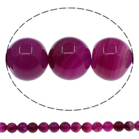 Natürliche Rosa Achat Perlen, rund, verschiedene Größen vorhanden, Bohrung:ca. 1mm, Länge ca. 15 ZollInch, verkauft von Menge