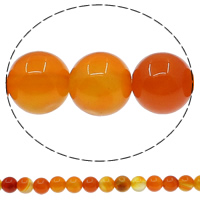 Natural Red Agate Beads, Round, different size for choice, Hole:Approx 1mm, Length:Approx 15 Inch, Sold By Lot