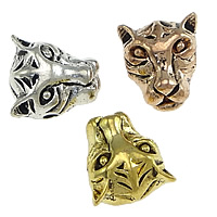Zinc Alloy Animal Beads Tiger plated blacken nickel lead & cadmium free Approx 2mm Sold By Lot