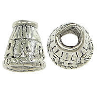 Buddhalainen helmet, Messinki, antiikki hopea päällystetty, Buddhalainen korut & mantraa, nikkeli, lyijy ja kadmium vapaa, 7x8mm, Reikä:N. 4mm, 3mm, 100PC/erä, Myymät erä