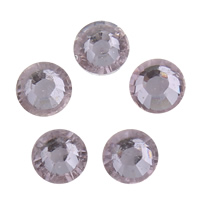Resin Rhinestone Cabochon silver color plated & flat back & faceted & jelly style Sold By Bag