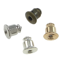 Brass Barrel Bullet Style Ear Nut plated nickel lead & cadmium free Approx 1mm Sold By Lot