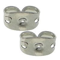 Brass Tension Ear Nut platinum color plated nickel lead & cadmium free Approx 1mm Sold By Lot
