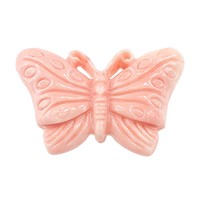 Giant Clam Beads Fluted Giant Butterfly Carved pink Approx 1mm Sold By Lot
