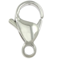 Stainless Steel Lobster Claw Clasp, 304 Stainless Steel, original color, 8x15x4mm, Hole:Approx 2.5mm, 500PCs/Lot, Sold By Lot