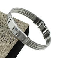 Stainless Steel Bangle  original color 10mm Inner Approx Length Approx 7.5 Inch Sold By Lot
