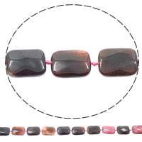 Naturlig Drage Veins Agate perler, Rektangel, 15x21x6.50mm, Hole:Ca. 1mm, Længde Ca. 16.5 inch, 5Strands/Bag, Ca. 18pc'er/Strand, Solgt af Bag