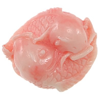 Giant Clam Beads Fluted Giant Fish Carved pink Approx 1.2mm Sold By Lot