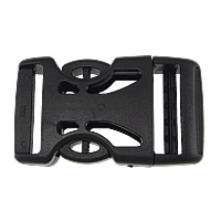 Plastic Side Release Buckle black Inner Approx Sold By Lot
