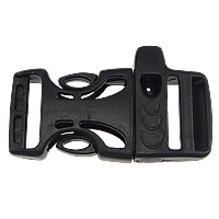 Plastic Whistle Side Release Buckle black Inner Approx Sold By Lot