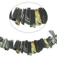 Agate σφαιρίδια, 22x13x7mm-55x22x7mm, Τρύπα:Περίπου 1mm, Περίπου 33PCs/Strand, Sold Per Περίπου 15.7 inch Strand