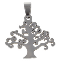 Tree Of Life Pendants Stainless Steel original color Approx Sold By Bag